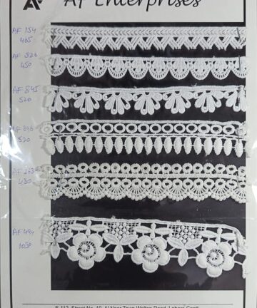 Elegant White Lace Trims by AF Enterprises
