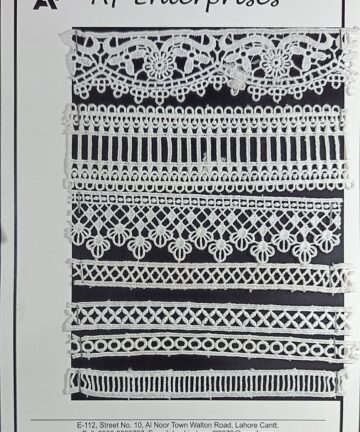 White Embroidered Geometric & Floral Lace Trims – Classic Utility Collection (AF Enterprises)